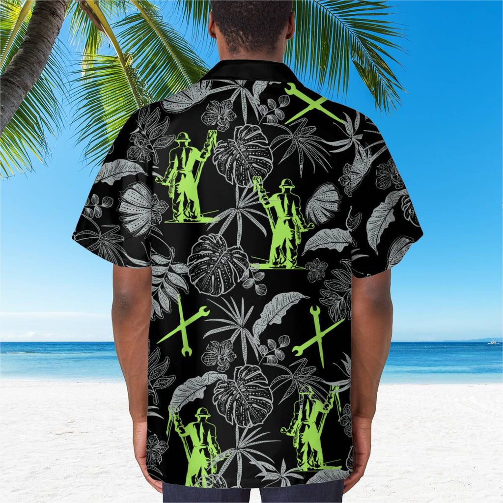 Awesome Ironworker - AOP Pocket Hawaiian Shirt - grunx260804-0274