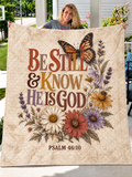 Be Still and Know Monarch Butterfly Quilt