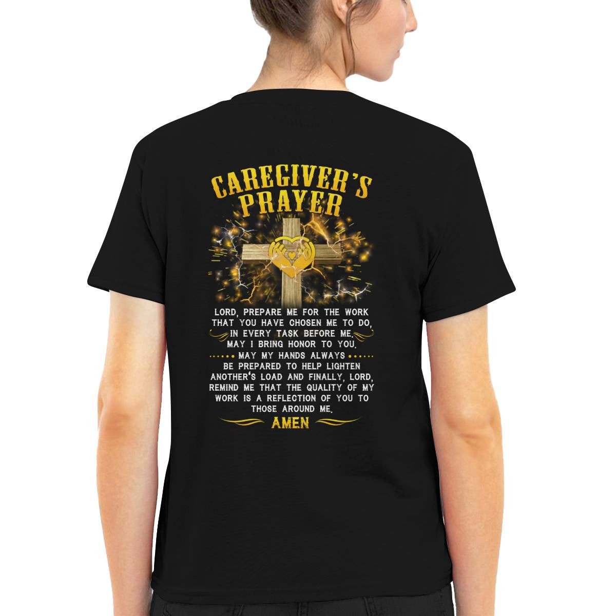 Awesome Caregiver's Prayer-T-shirt-#F250624EVTAS6BCAREZ4