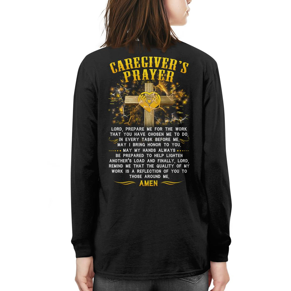 Awesome Caregiver's Prayer-T-shirt-#F250624EVTAS6BCAREZ4