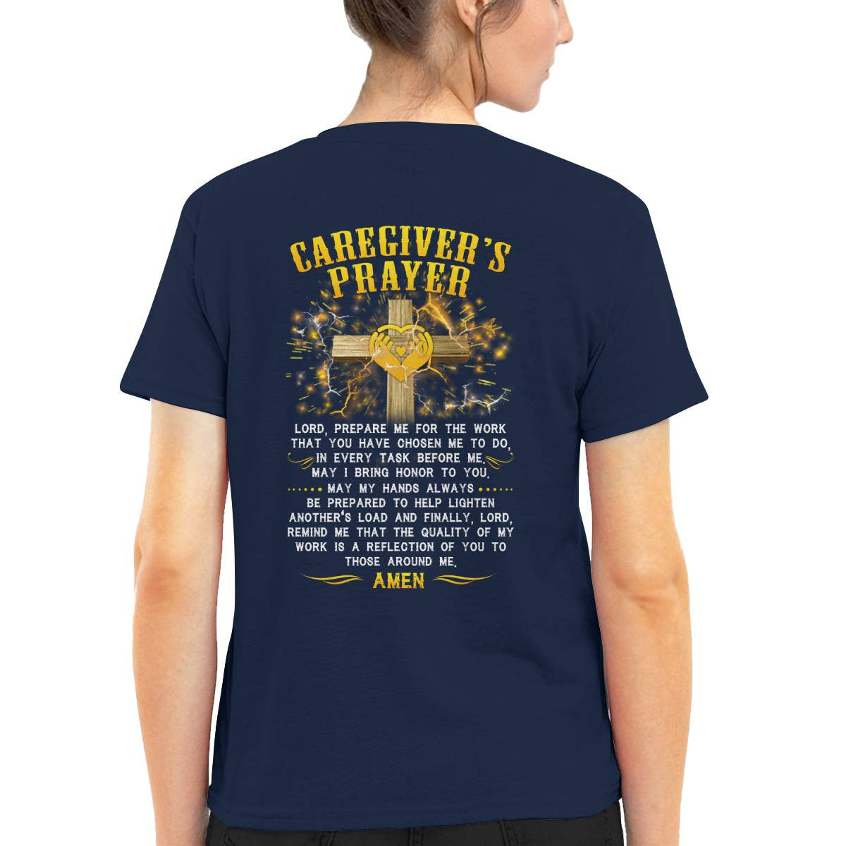 Awesome Caregiver's Prayer-T-shirt-#F250624EVTAS6BCAREZ4