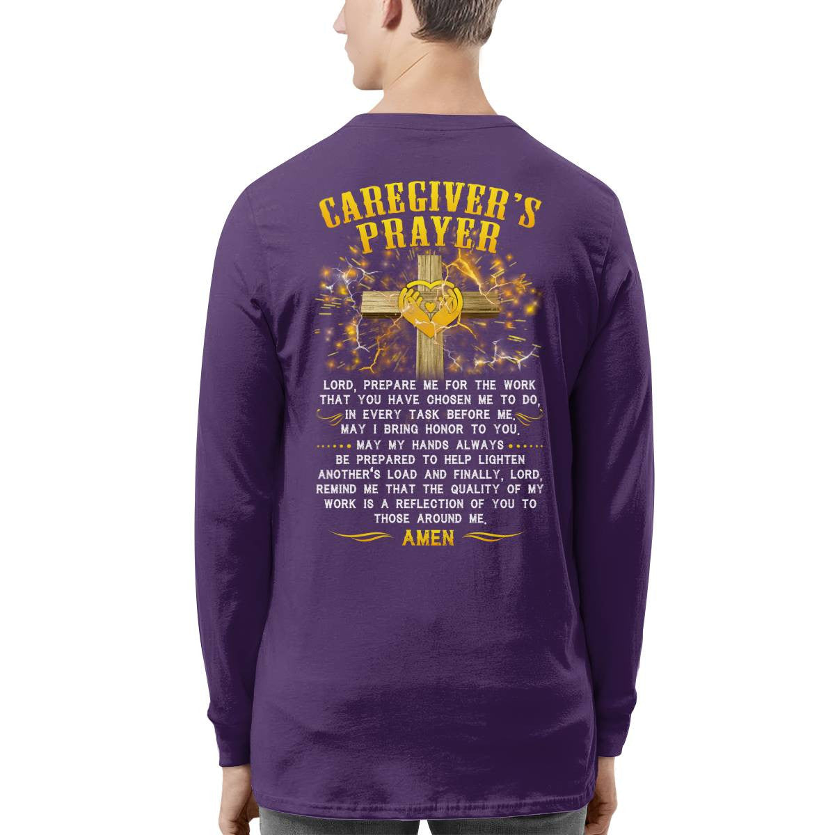 Awesome Caregiver's Prayer-T-shirt-#F250624EVTAS6BCAREZ4