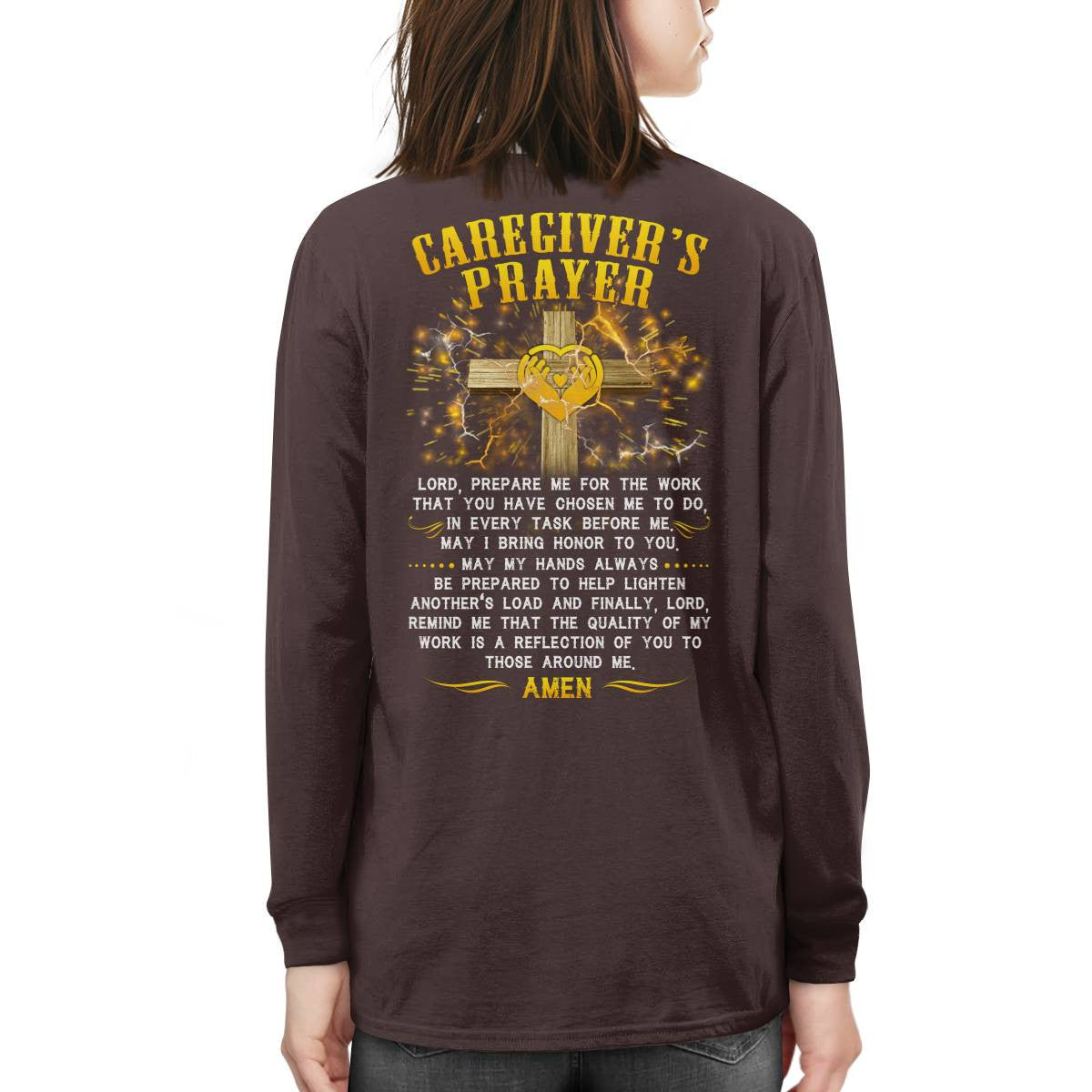 Awesome Caregiver's Prayer-T-shirt-#F250624EVTAS6BCAREZ4