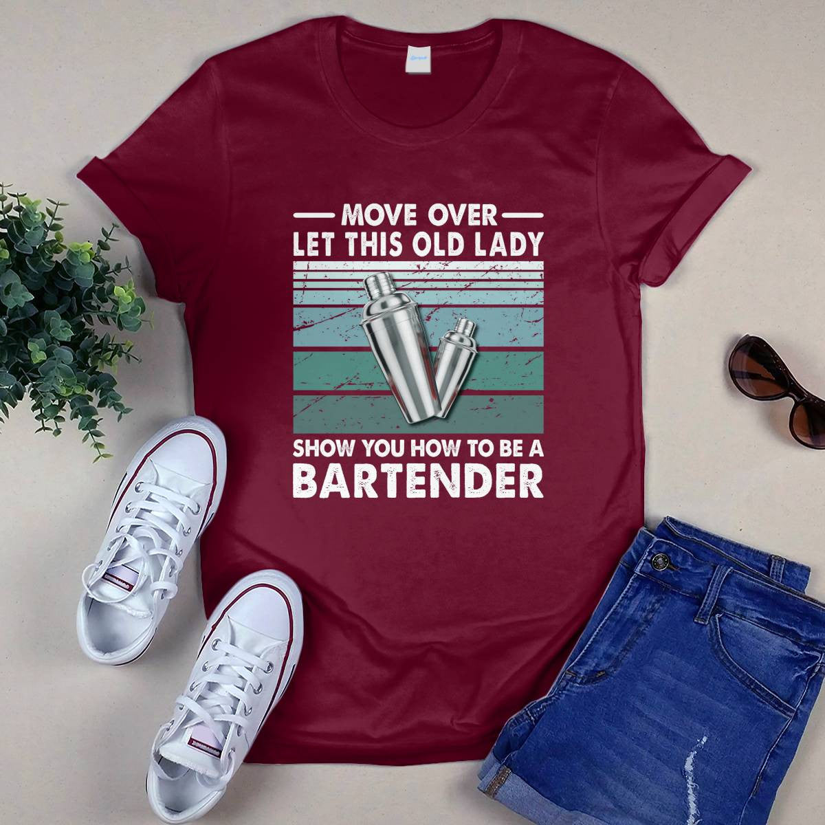 Awesome Bartender-T-Shirt-#F280924OLDLDY2FBARTZ4
