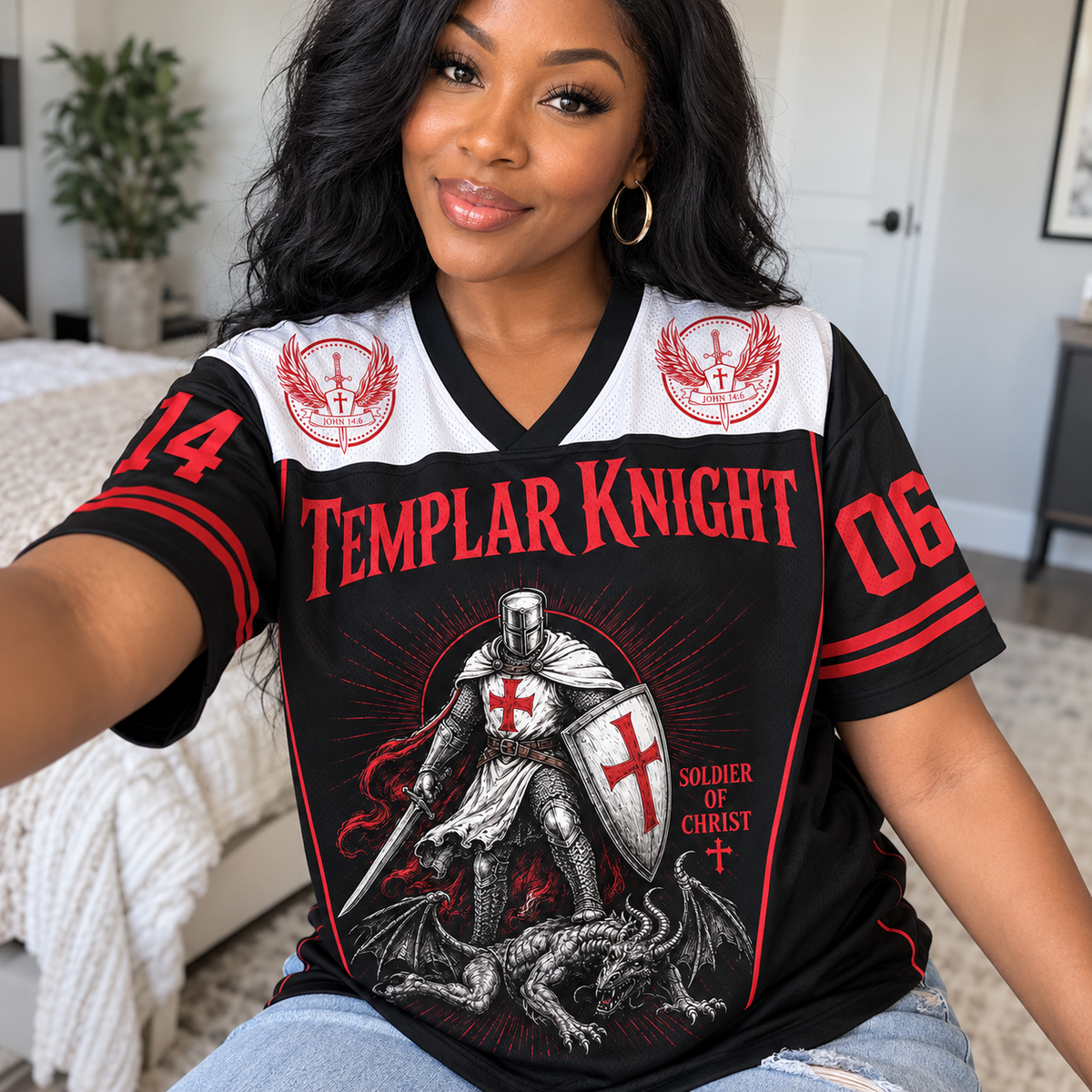 Templar Knight Soldier Of Christ T-Shirt Jersey