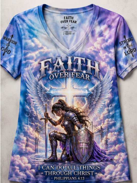 Faith Over Fear Philippians 4:13 T-Shirt