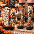 Ye Shall Live Skeleton Mid-Tube Socks