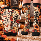 Ye Shall Live Skeleton Mid-Tube Socks