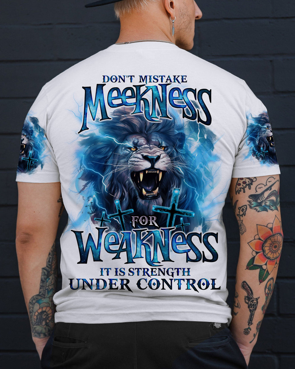 Don't Mistake Meekness Lion Men's All Over Print Shirt - Trunx596198