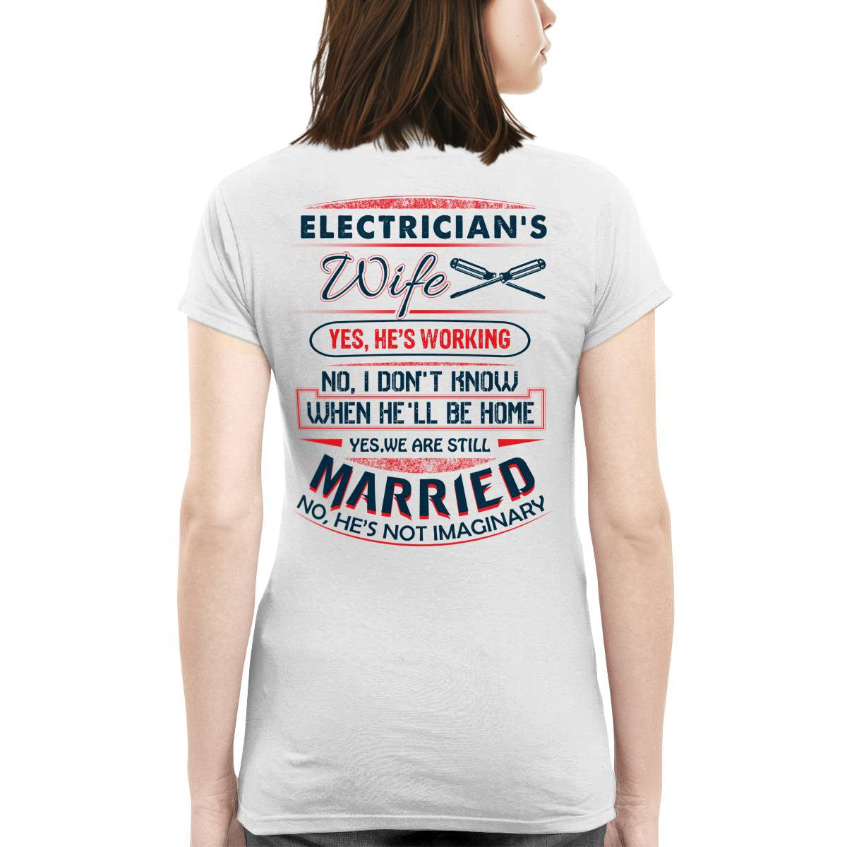 Awesome Electrician's wife-T-shirt - grunx260804-0070