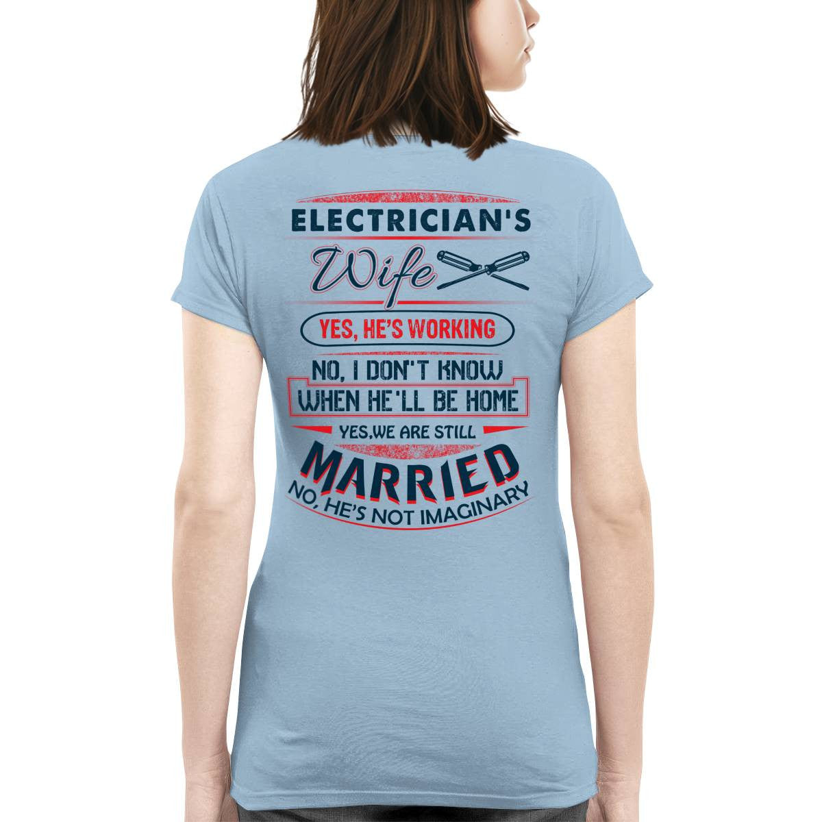 Awesome Electrician's wife-T-shirt - grunx260804-0070