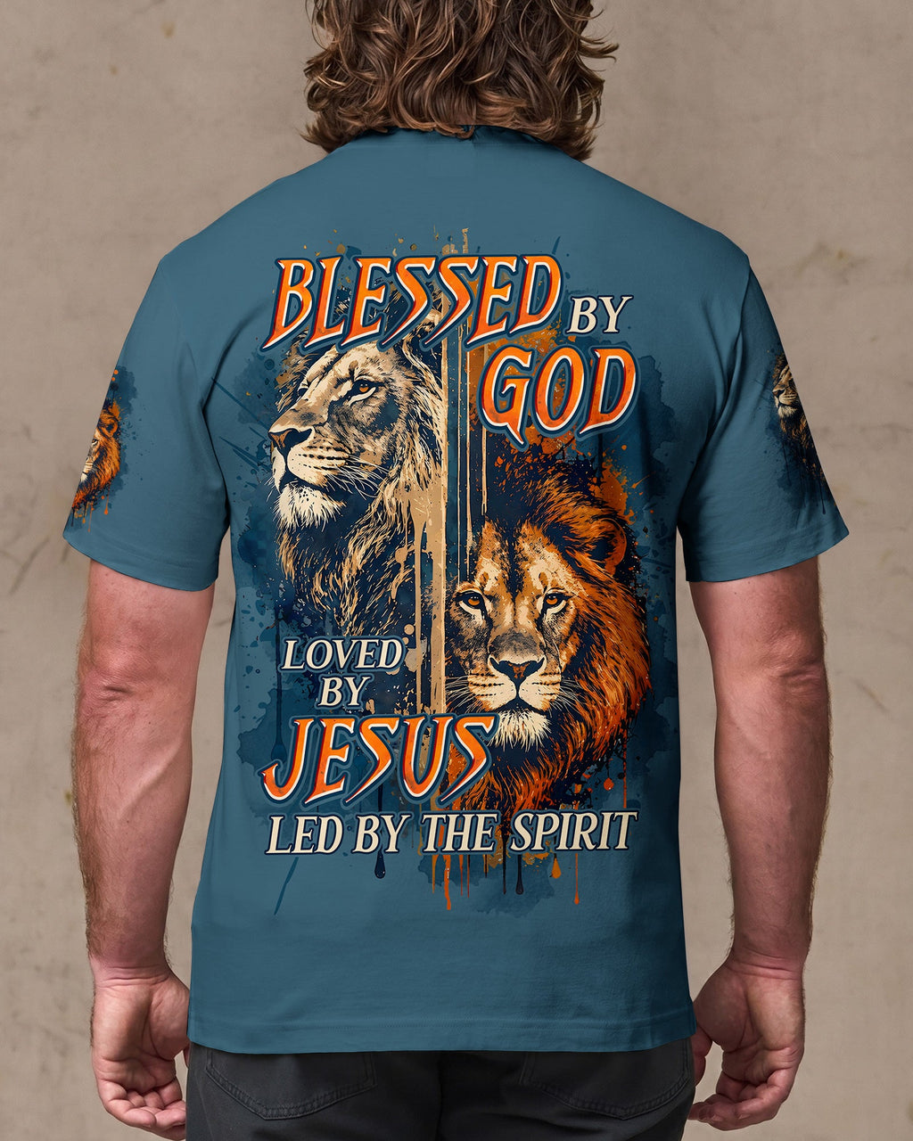 Blessed By God Lion Men's All Over Print - Trunx064761