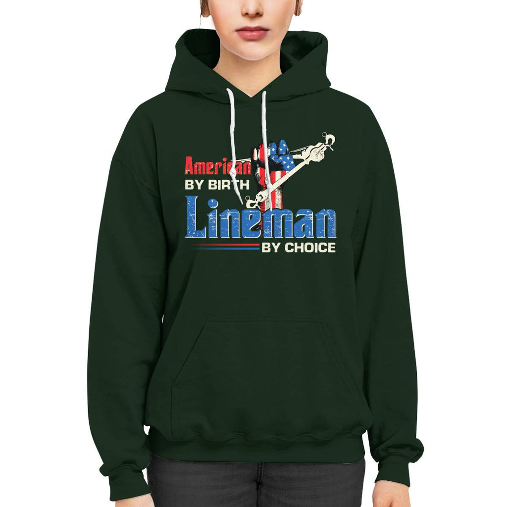 American By Birth Lineman By Choice-T-shirt - grunx260804-0134