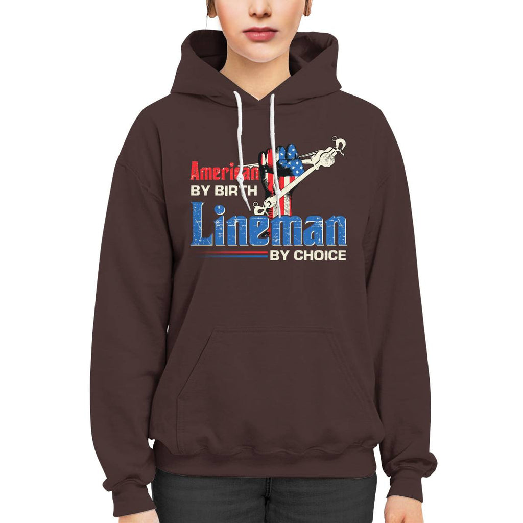 American By Birth Lineman By Choice-T-shirt - grunx260804-0134