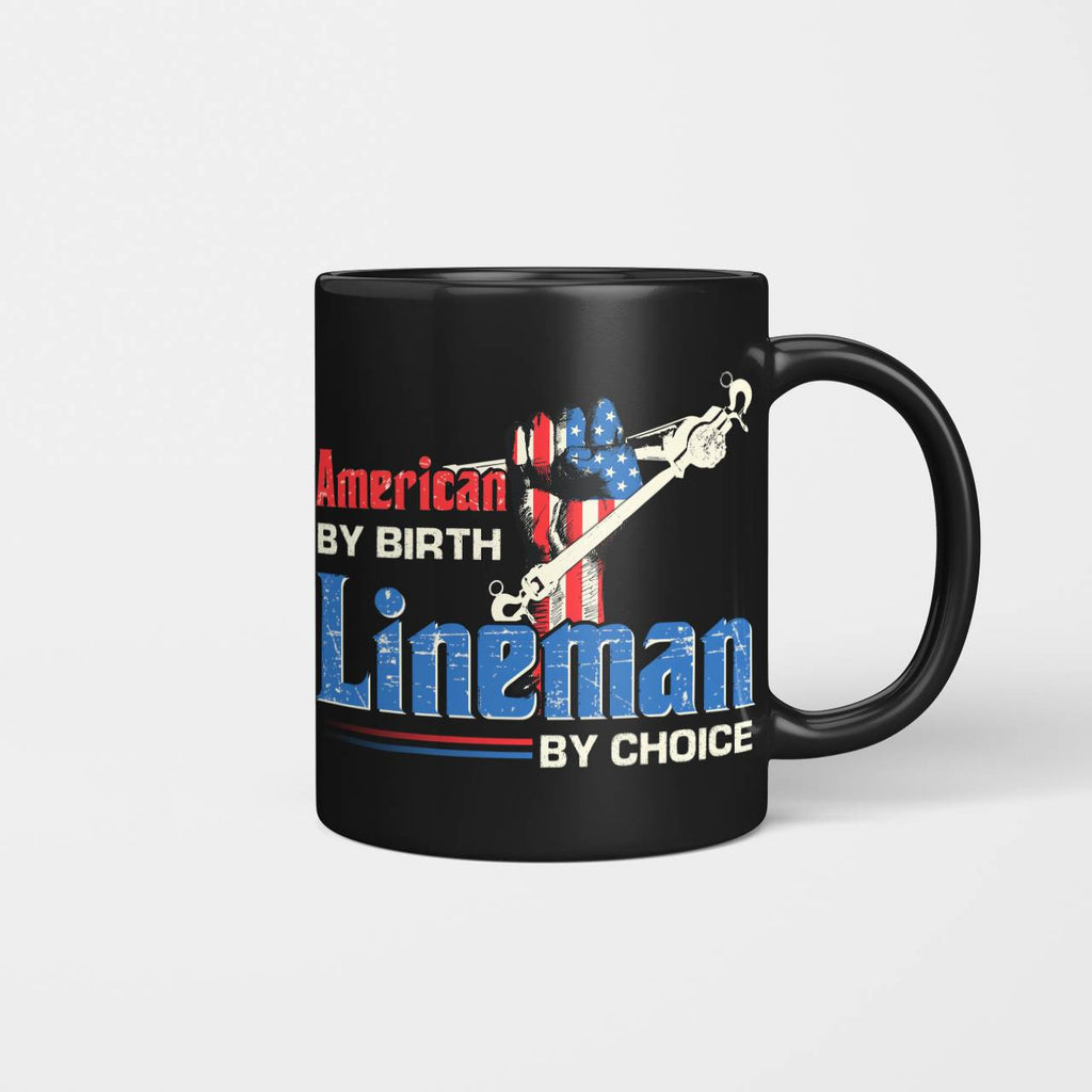 American By Birth Lineman By Choice-T-shirt - grunx260804-0134