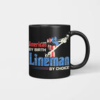 American By Birth Lineman By Choice-T-shirt - grunx260804-0134