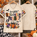 Are You Fall-o-ween Jesus V-Neck Shirt