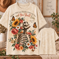 And You Shall Live Floral Skeleton T-Shirt