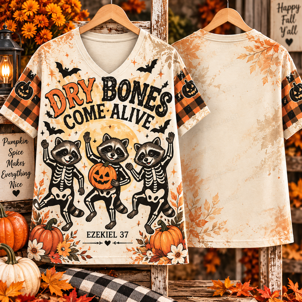 Dry Bones Come Alive V-Neck Shirt