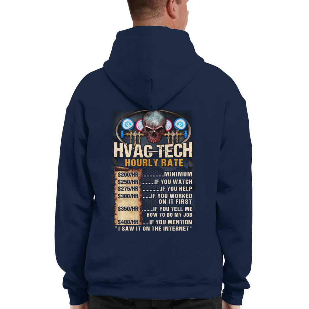 Awesome HVAC Tech Hourly Rate-Hoodie - grunx260804-0235