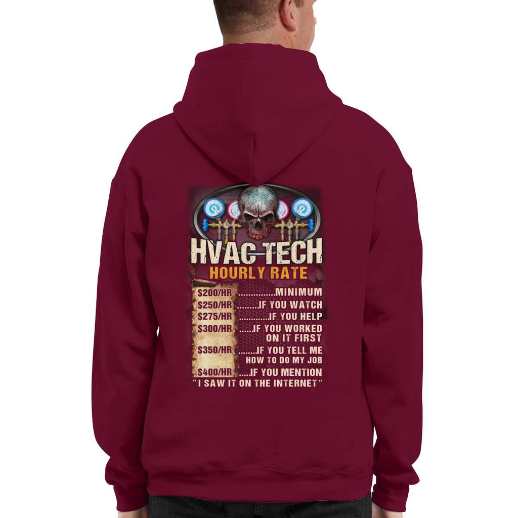Awesome HVAC Tech Hourly Rate-Hoodie - grunx260804-0235