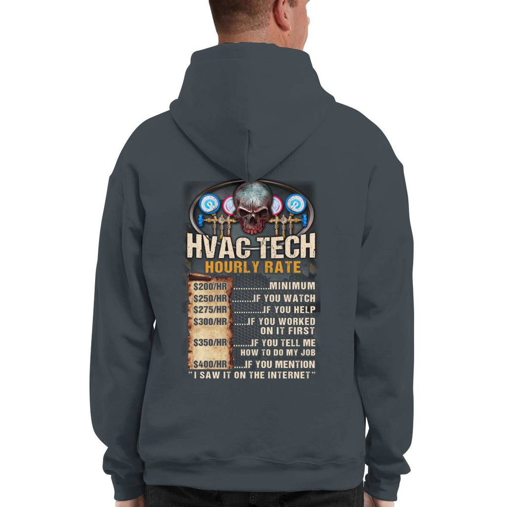 Awesome HVAC Tech Hourly Rate-Hoodie - grunx260804-0235