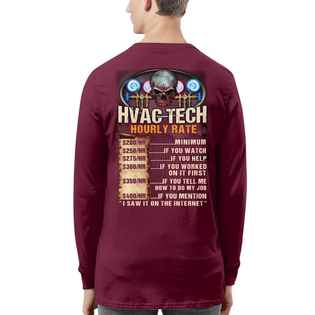 Awesome HVAC Tech Hourly Rate-Hoodie - grunx260804-0235