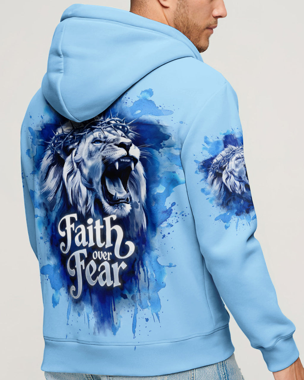 Faith Over Fear Men's All Over Print Shirt - Trunx236074