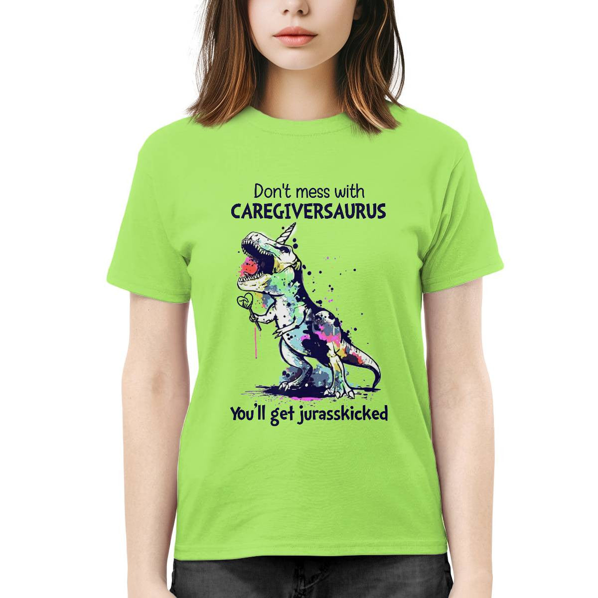 Awesome Caregiver-T-Shirt-#F031024JRKID1FCAREZ4