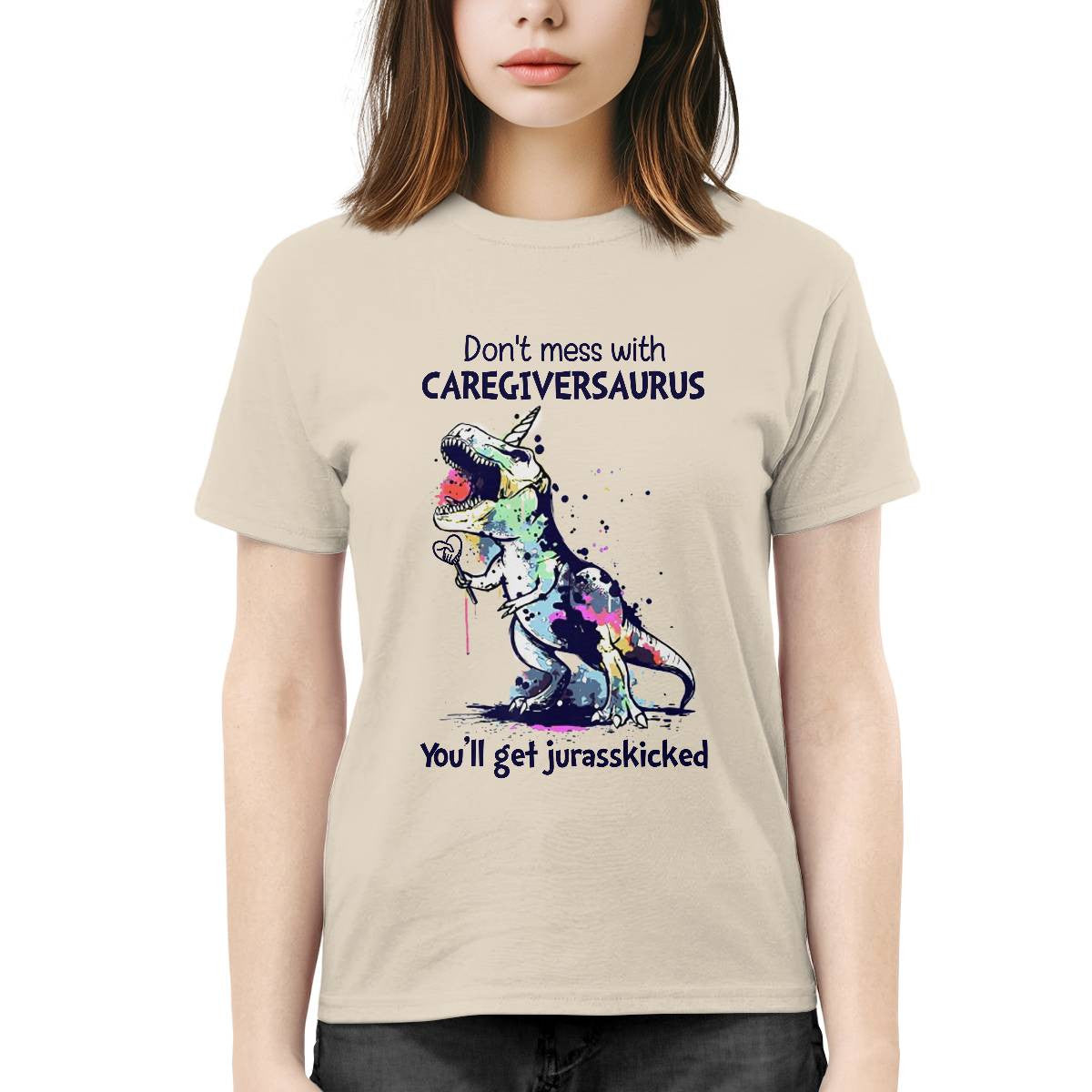 Awesome Caregiver-T-Shirt-#F031024JRKID1FCAREZ4